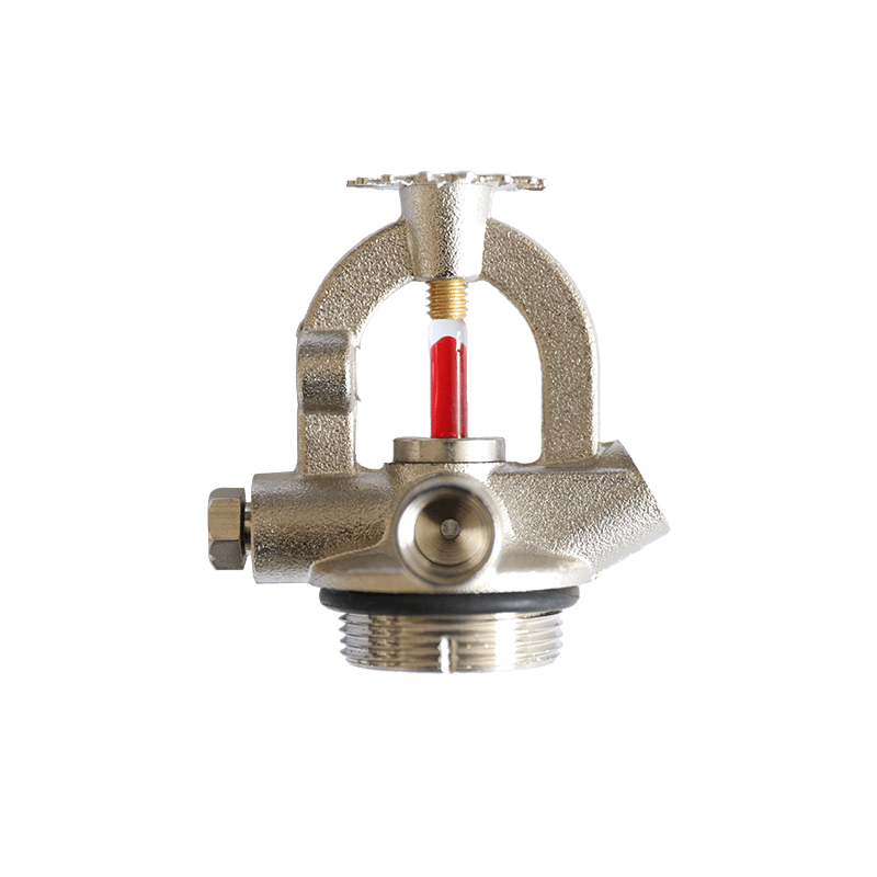 Automatic dry powder fire extinguisher valve with gauge
