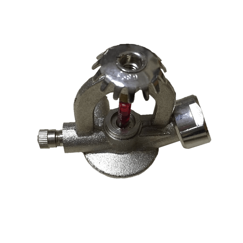 Automatic dry powder fire extinguisher valve with gauge