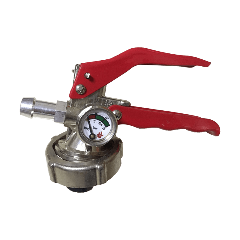 F99 dry powder fire extinguisher valve with gauge